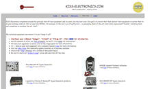 Desktop Screenshot of kiss-electronics.com